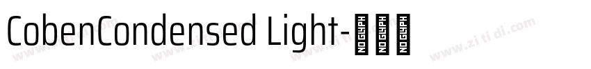 CobenCondensed Light字体转换